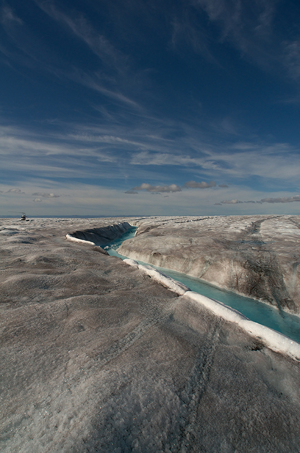 Glacier meltwater river - Solomon Glacier meltwater river